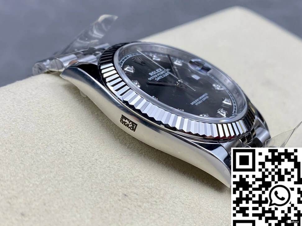 Clean Rolex Gray Factory Dial Diamond M126334-0006 Datejust 0101